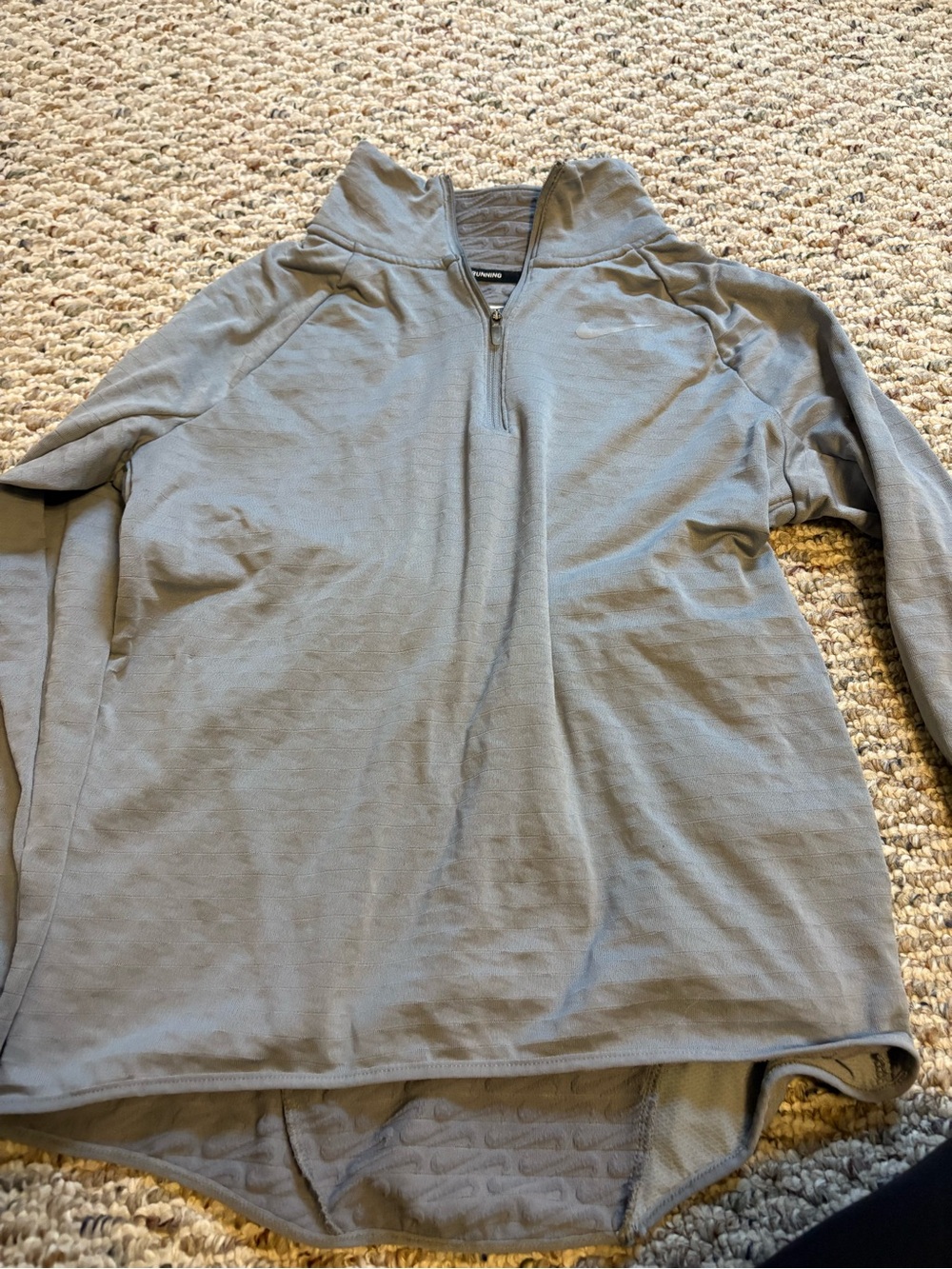 Nike Therma-FIT Grey Half-Zip Running Pullover